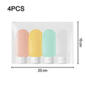 60 ml (2 fl oz) Silicone Travel Bottles Set – Refillable TSA-Friendly Travel Toiletry & Shampoo Bottles