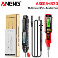 Pen Multimeter & NCV Non-Contact AC/DC Voltage Test Pen Combo with Double-Head Screwdriver