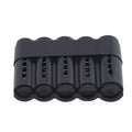 Stackable Euro Coin Organizer & Dispenser - Plastic Multi-Denomination Coin Storage Box, Black/Transparent