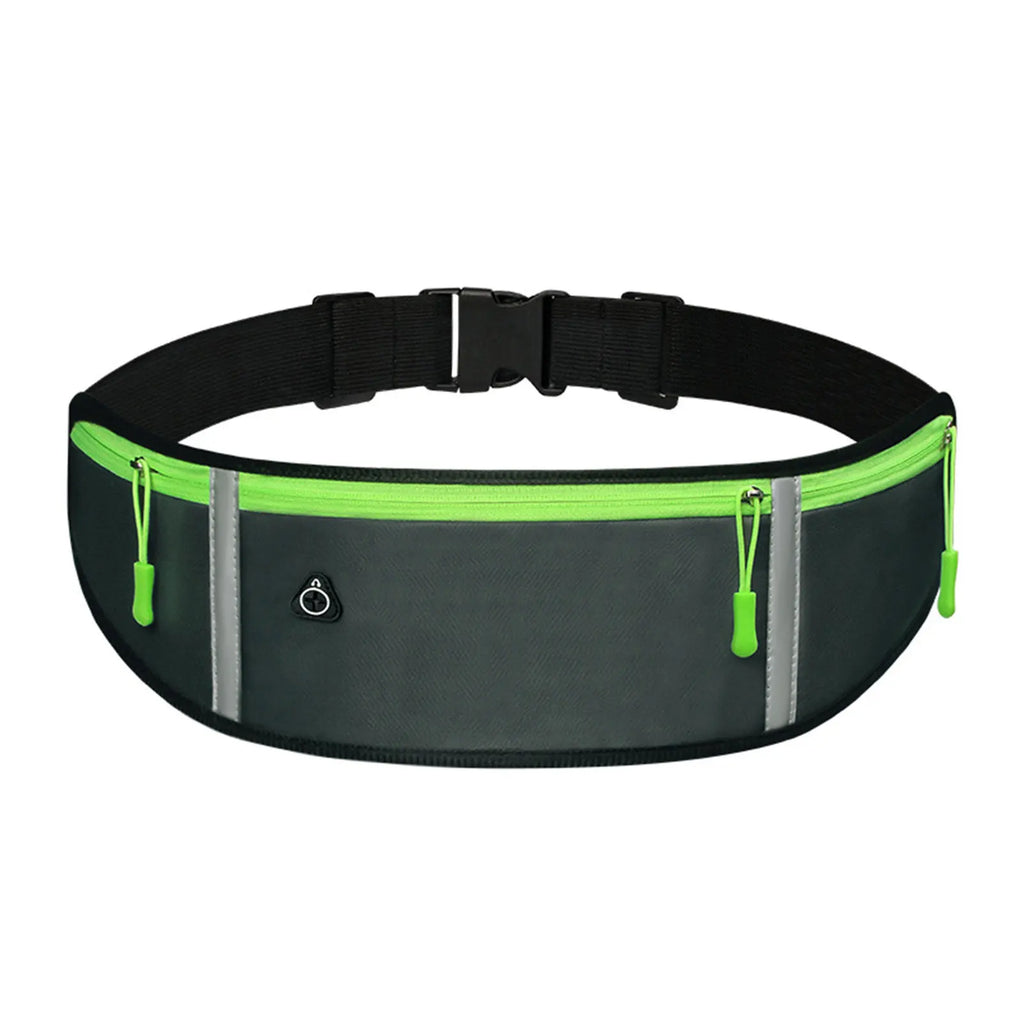 Waterproof Running Waist Pack Fanny Pack Belt Bag with Earphone Hole Fits Phones up to 7in (17.8 cm) for Hiking and Daily Outdoors