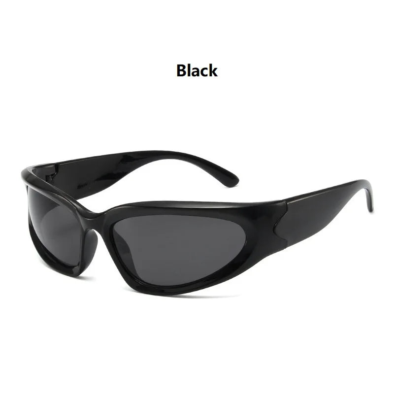 Wrap-Around Punk Vintage Sunglasses – Unisex Retro Sport Fashion Eyewear