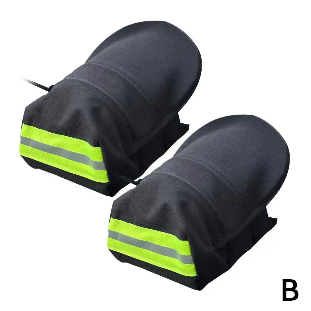 Motorcycle Handlebar Gloves 1 Pair Waterproof Windproof Sun Protection for Motorbikes Scooters ATVs Snowmobiles — Universal Fit (9.45 x 5.51 in / 24 x 14 cm)