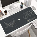 Large Gaming Mouse Pad 900 x 400 mm (35.4 x 15.7 in) XL Extended Non-Slip Rubber Base Stitched Edge – Abstract Desk Mat