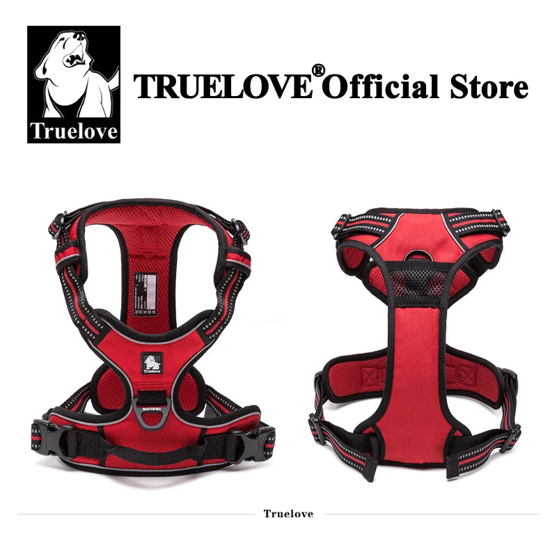 No-Pull Reflective Padded Dog Harness with Handle - Adjustable Escape-Proof Vest XS-XL