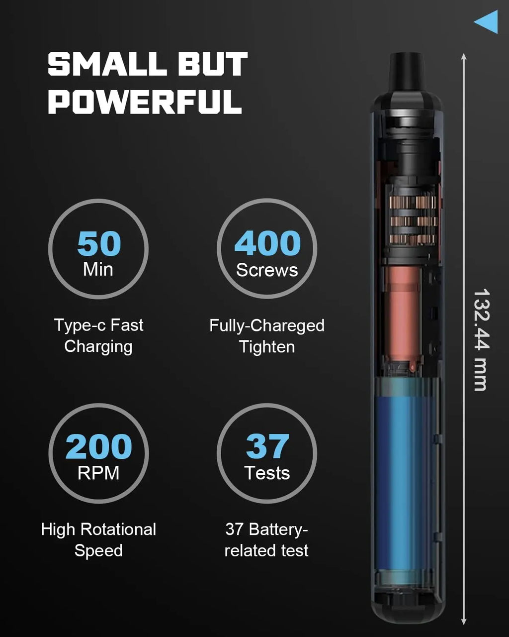 68-in-1 Electric Precision Screwdriver Set — 5 Torque Settings, Magnetic Bits, Rechargeable for Phone, Watch, Glasses, PC Repair