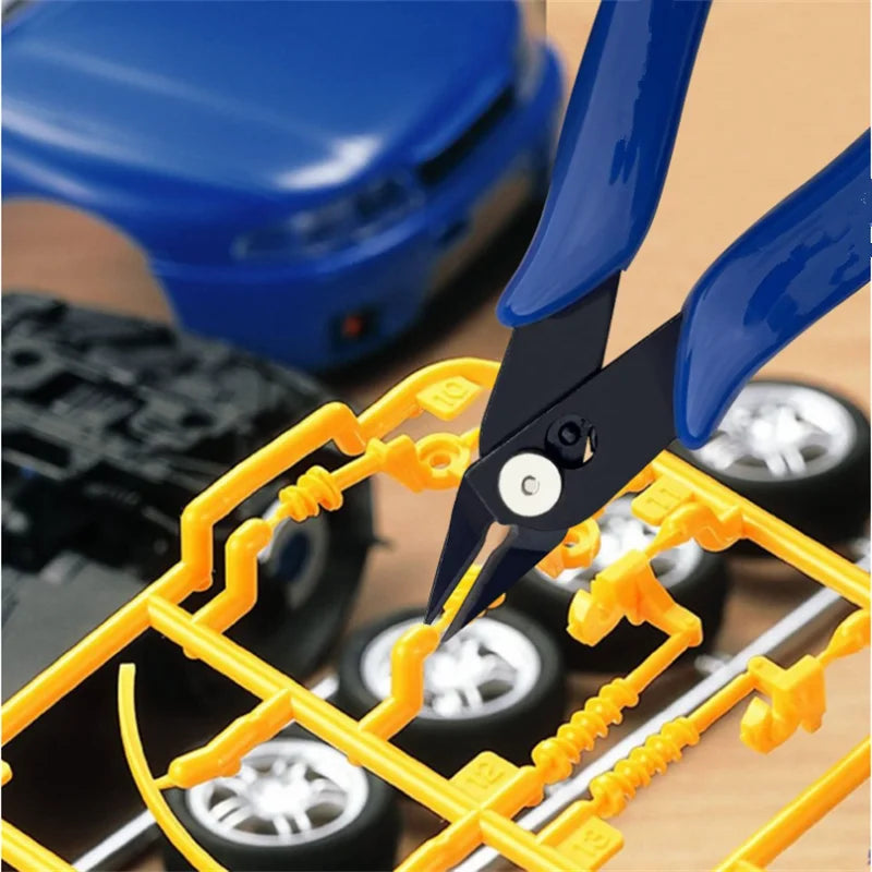 Diagonal Pliers Side Cutting Nippers Wire Cutter 125mm (4.92 in) - Pack of 1/5/10 for Electronics, Jewelry and Model Making