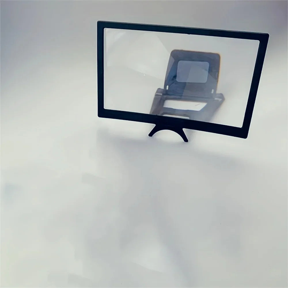 12-Inch (30 cm) Curved 3D HD Phone Screen Magnifier — Universal Mobile Video Amplifier & Holder