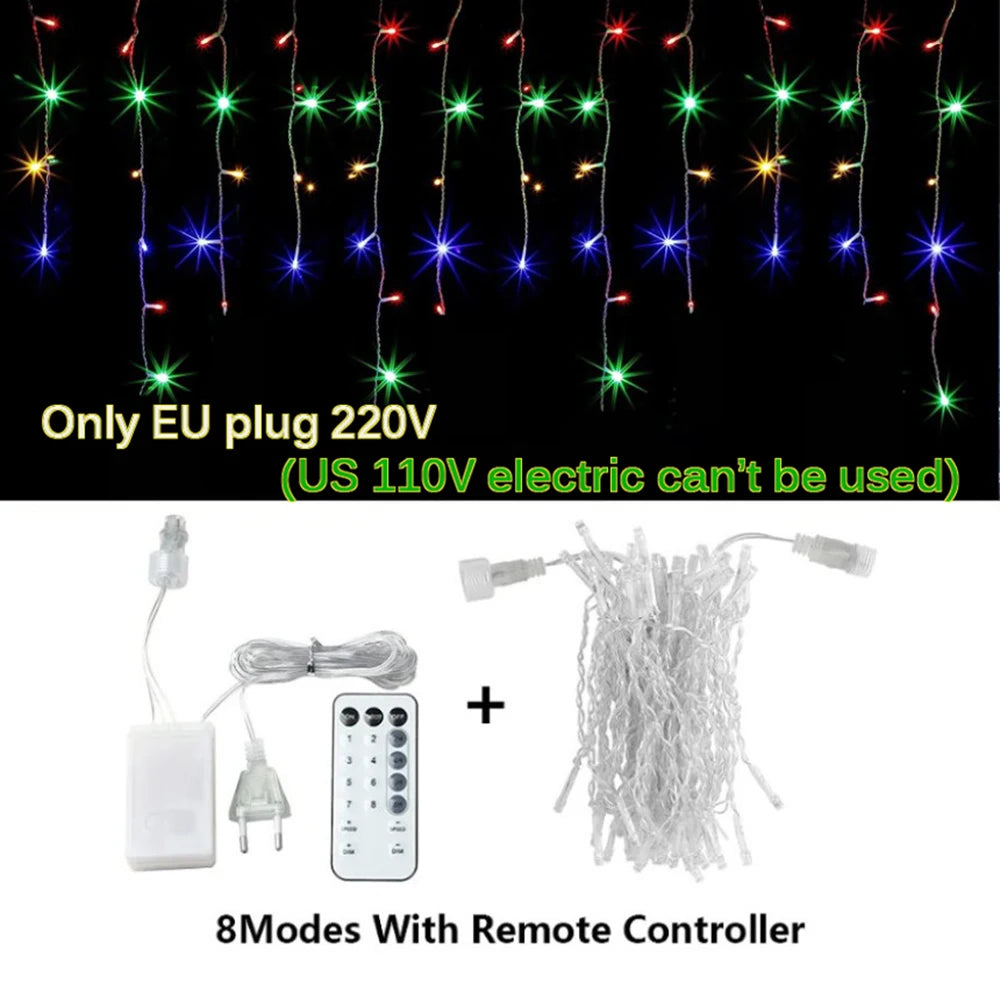 Waterproof LED String Lights 3.5–25m (11.5–82 ft) | Warm White / Cold White / Multicolor | 8 Modes IP65 EU Plug