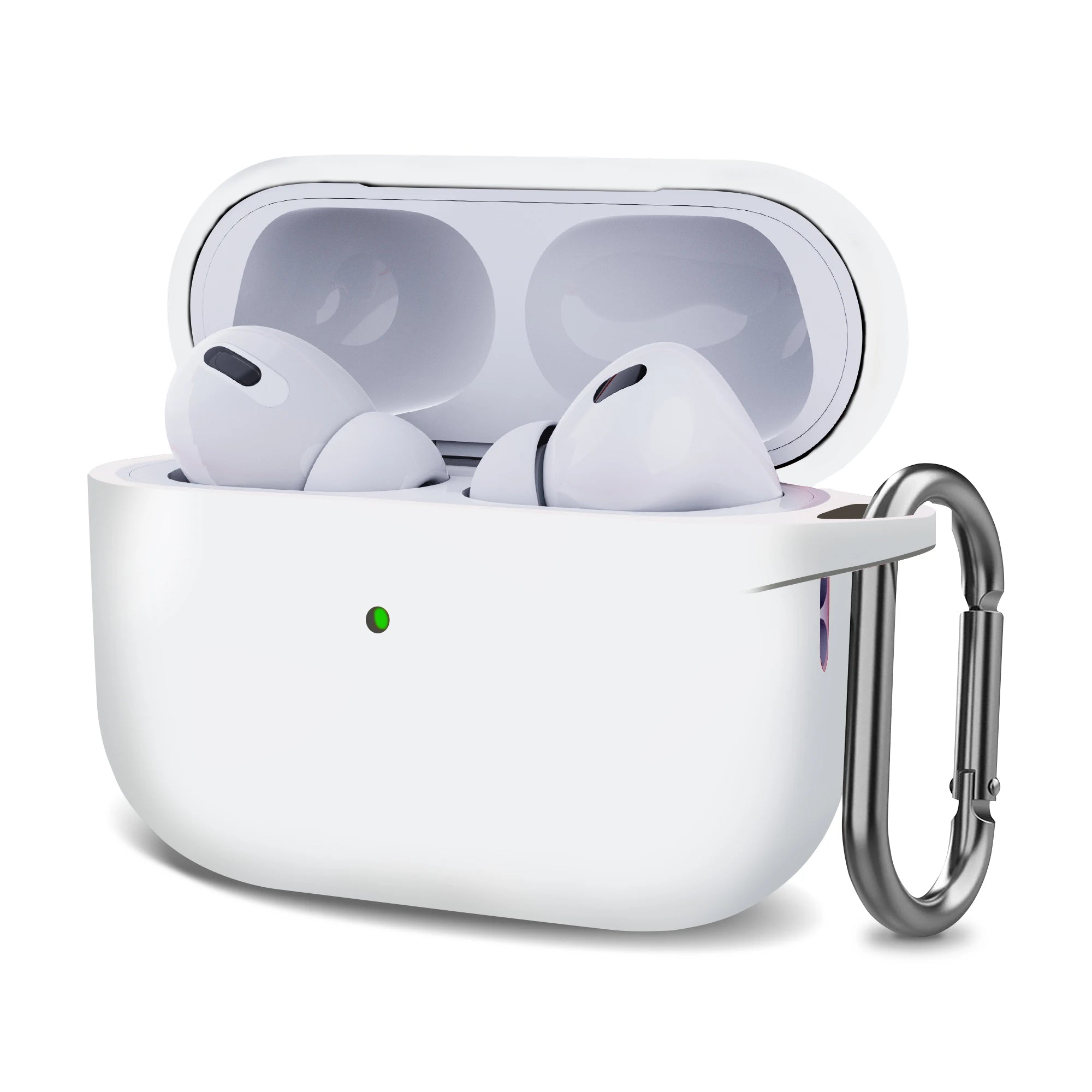 Silicone Earbud Charging Case Cover — Soft TPU Shockproof Protective Case for True Wireless Earbuds (1-Pack)