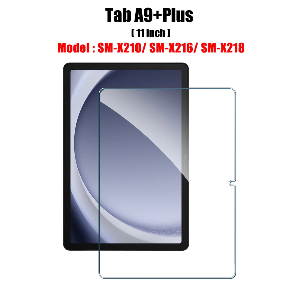 Tempered Glass Screen Protector for Galaxy Tab S6 Lite, A9/A9 Plus, A8, S7 FE, S8/S9/S9 Plus/S9 FE, S10/S11 — 1 Pack