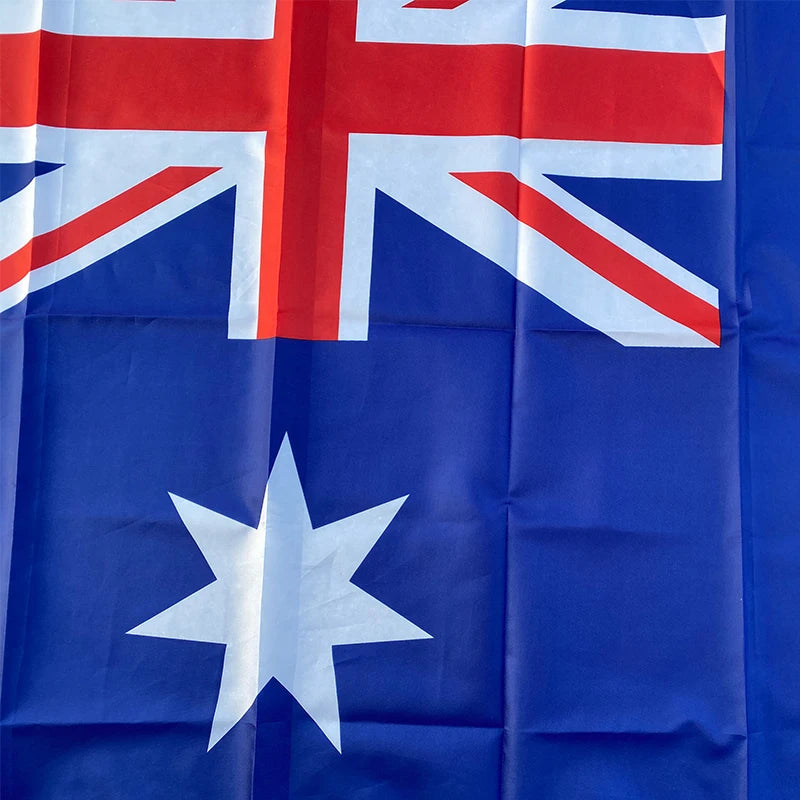Australia Flag 90 x 150 cm (35.4 x 59.1 in / 3 x 5 ft) Polyester Printed Hanging Banner - National Flag Decoration