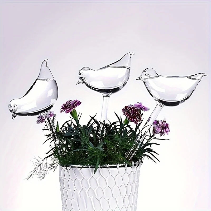 5-Pack Bird-Shaped Self-Watering Plant Globes, Automatic Drip Watering for Indoor Plants & Garden