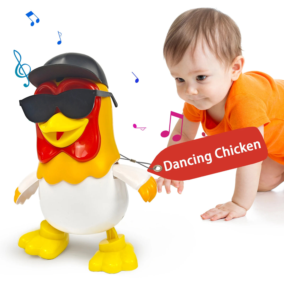 Dancing Musical Chicken & Penguin Toy for Kids, Interactive Singing Dance Baby Toy Gift – Ages 3-6