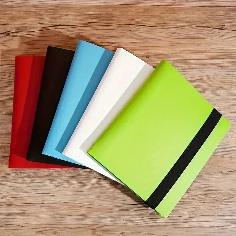 9-Pocket Polypropylene Trading Card Binder - Holds 360 Cards, Side-Loading Pockets, Elastic Strap