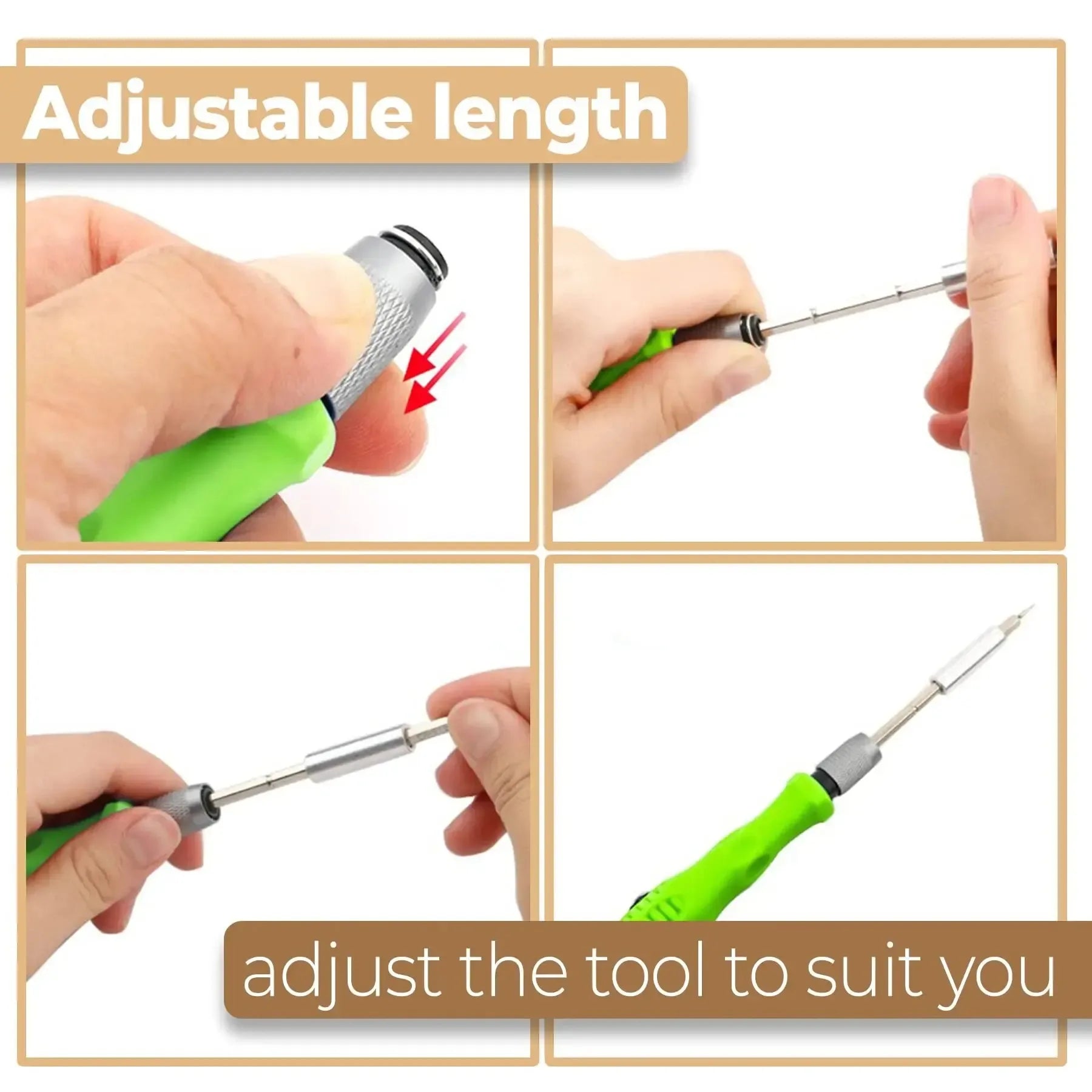 32-in-1 Precision Screwdriver Set with 30 Magnetic Torx & Phillips Bits — Mini Repair Kit for Phone, Watch, PC