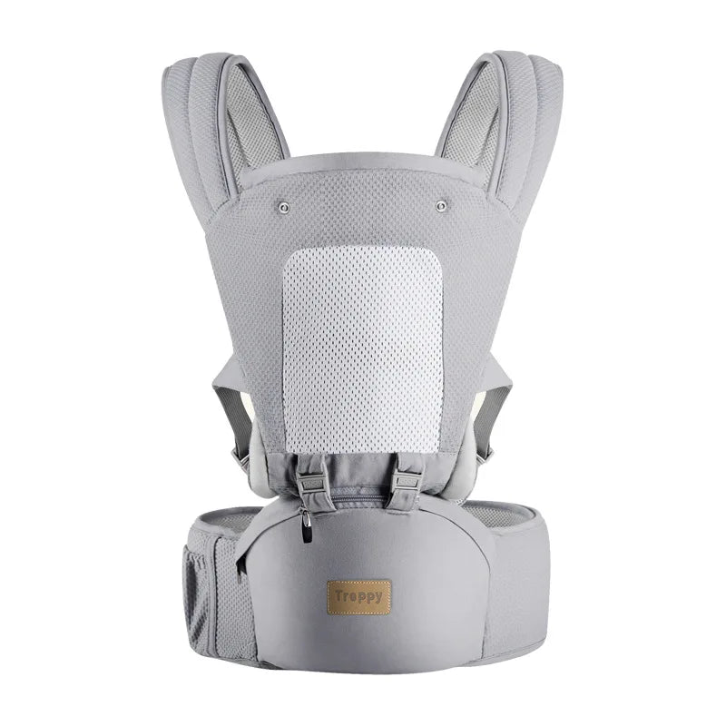 Ergonomic Baby Carrier Hipseat Sling 0-36 Months Front, Back & Side Carry Travel Wrap