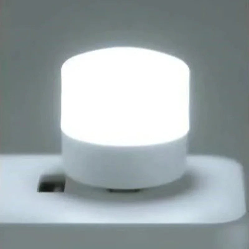 Mini USB Night Light 3-5 Pack Warm & White LED Reading Light USB Plug-In Portable Eye Protection Lamp