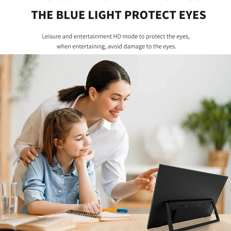 14.1-inch (36 cm) Portable IPS Monitor — Touchscreen Option, 1920x1200 WUXGA, USB-C & HDMI for Laptop, Xbox, PS4/PS5, Switch