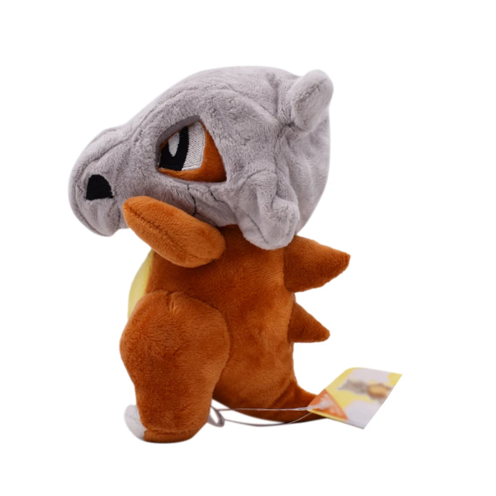 Cubone Plush Doll - 6.9 in (17.5 cm) Cartoon Game Stuffed Toy, Soft Birthday Gift