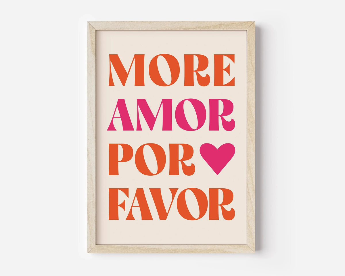 1pc Frameless Love Quote Canvas Wall Art - Pink & Blue Abstract Modern Home Decor
