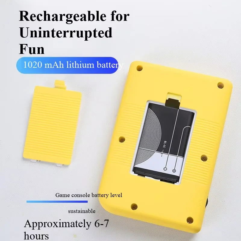 Retro Handheld Gaming Console — 400 Built-in Classic Games, 2.4-inch (6.1 cm) LCD, Rechargeable Portable Player