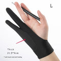Two-Finger Anti-Touch Drawing Gloves for Tablets – Anti-Fouling Artist Screen Touch Gloves