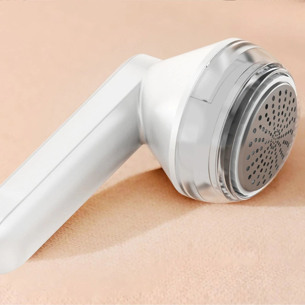 USB Rechargeable Fabric Shaver Lint Remover for Clothes & Sofa - Portable 1200mAh Defuzzer with Safety Mesh & Large Dust Box