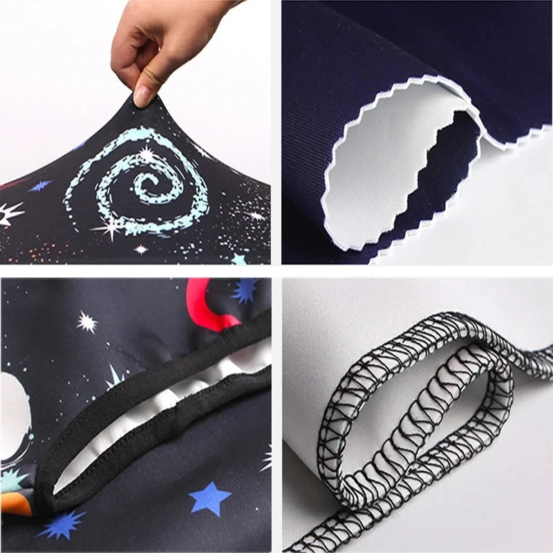 Elastic Stretch Printed Luggage Cover with Zipper & Buckle – Fits 18–32 Inch (46–81 cm) Suitcases – Durable Travel Trolley Protector