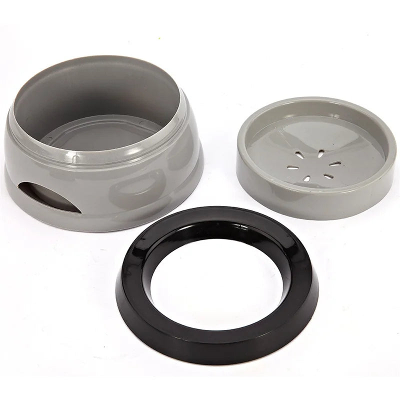No-Spill Floating Pet Bowl 750ml (25.4 fl oz) - Portable Plastic Dog & Cat Water Feeder