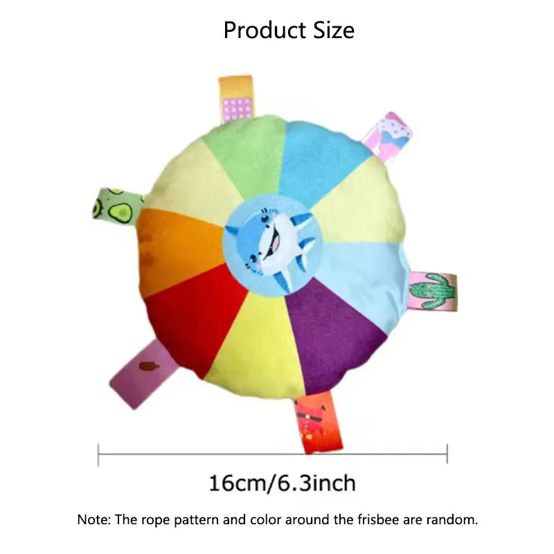 Plush Squeaky Dog Toy for Small Dogs & Puppies - Bite-Resistant Fleece Bell Toy, Durable Interactive Puppy Chew Toy