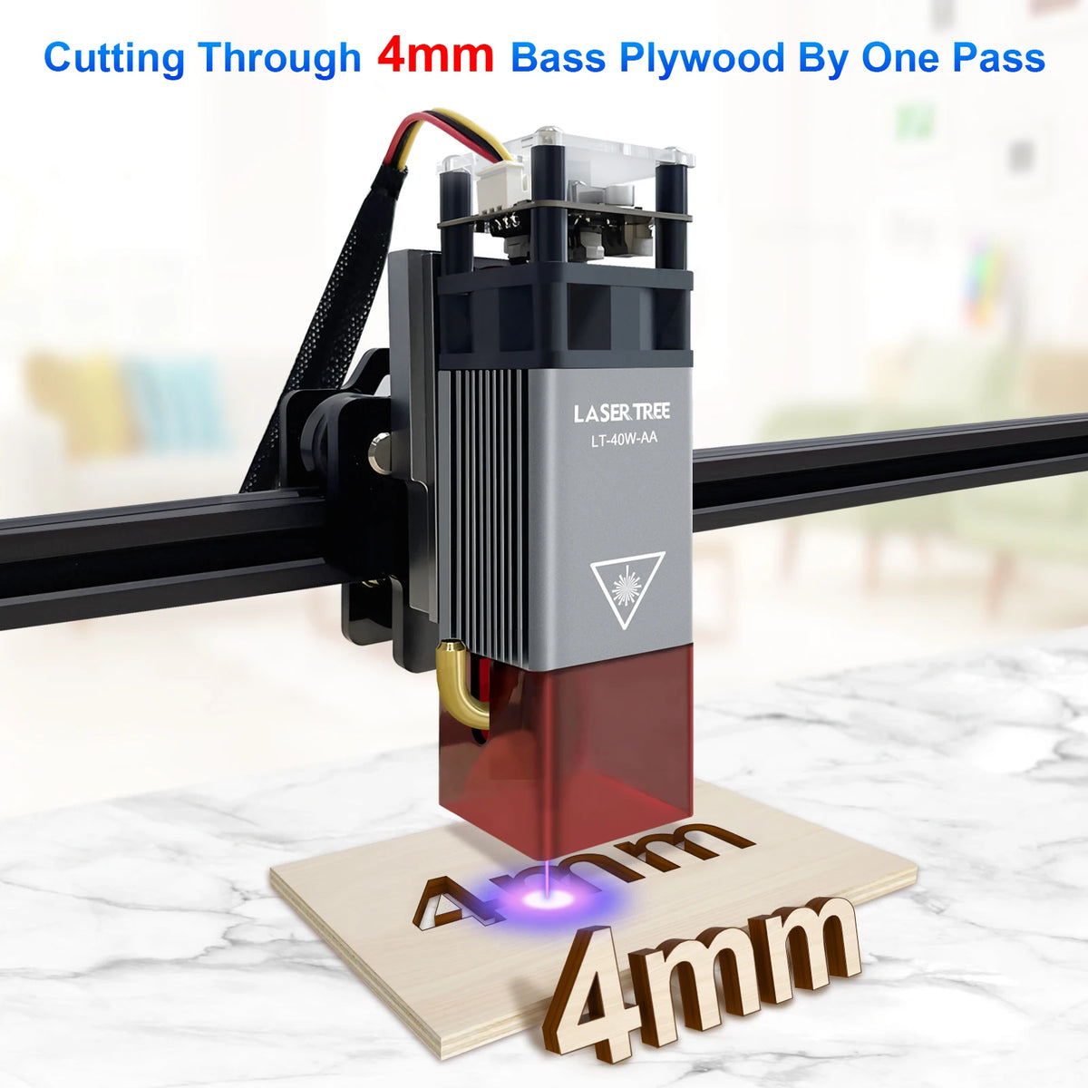 Air Assist TTL Laser Head Module 5W / 10W / 20W - Blue Light CNC Laser for Engraving & Wood Cutting