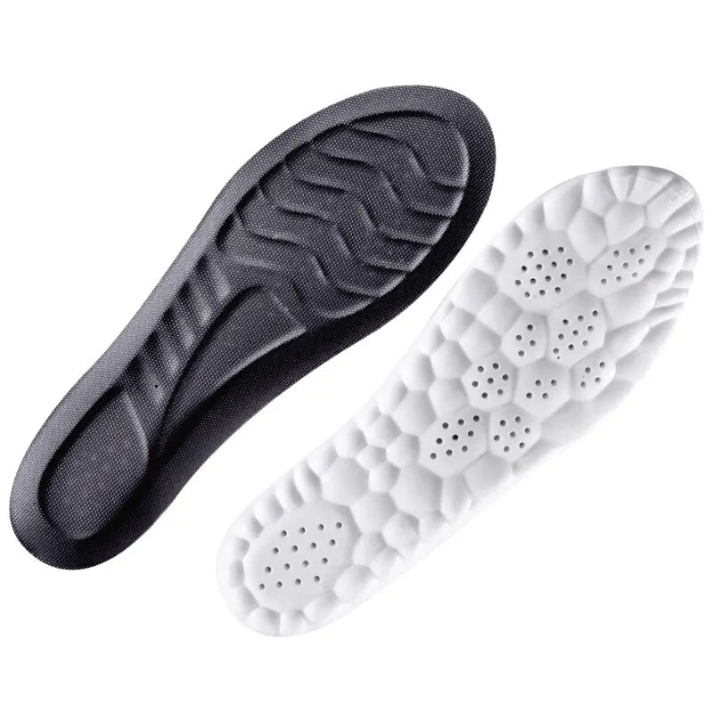 5D PU Sports Insoles – Breathable Shock-Absorbent Arch Support Orthopedic Inserts, Cut-to-Fit (Fits EU35–46 / 225–280 mm | 8.9–11.0 in)