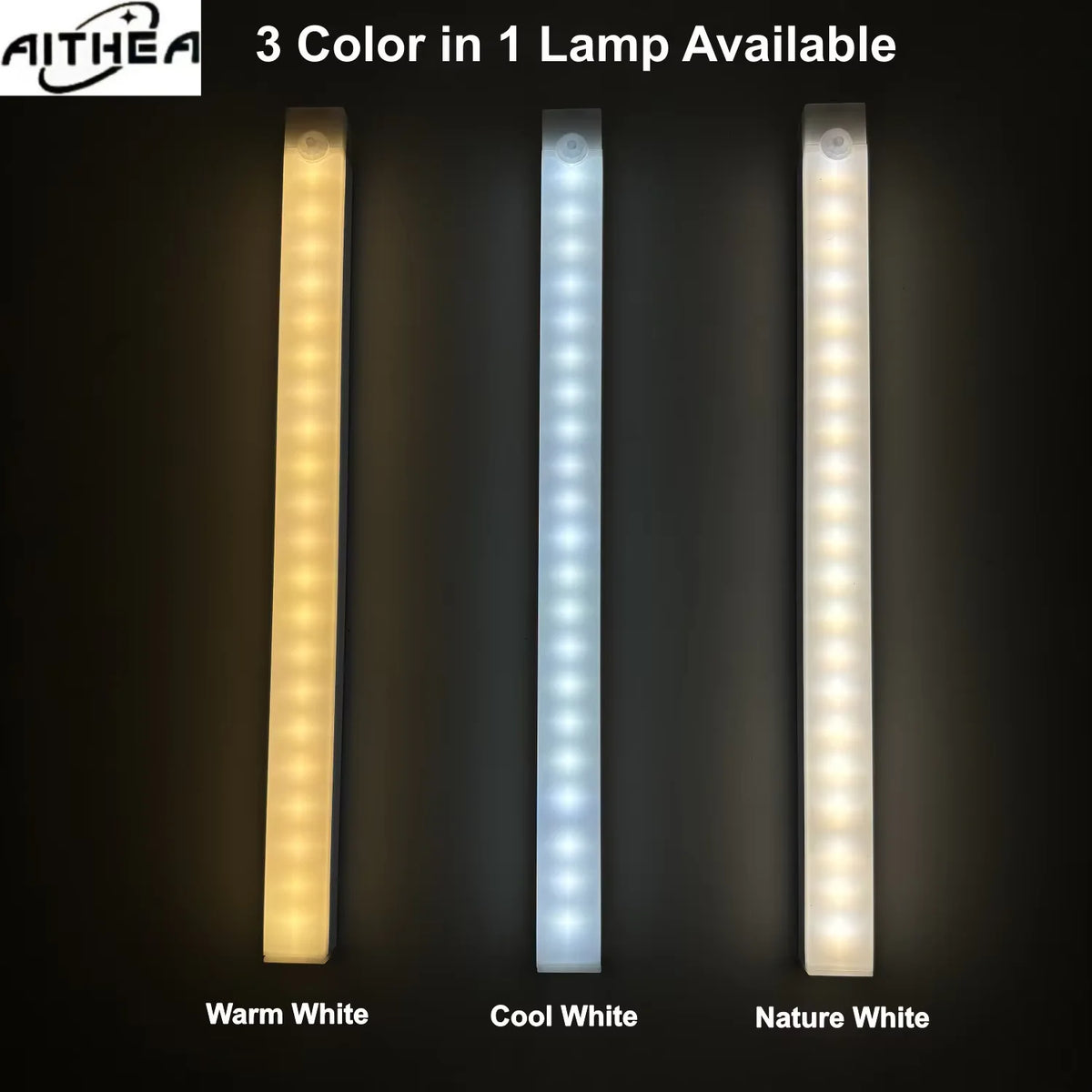 Rechargeable LED Motion Sensor Strip Light – Under Cabinet, Wardrobe & Bedside Cordless Night Light