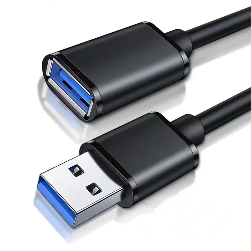 USB 3.0 Male to Female Extension Cable - High-Speed 5Gbps USB 2.0 Compatible Extender for PC, Laptop, Camera
