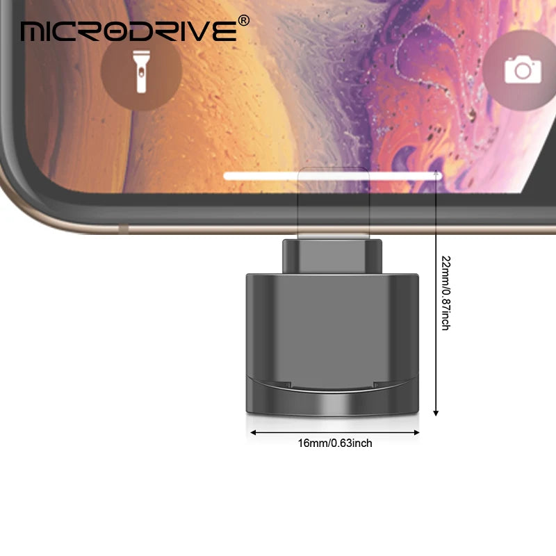 Lightning Micro SD (TF) Card Reader for iPhone & iPad, Photo & File Transfer, Supports up to 512GB