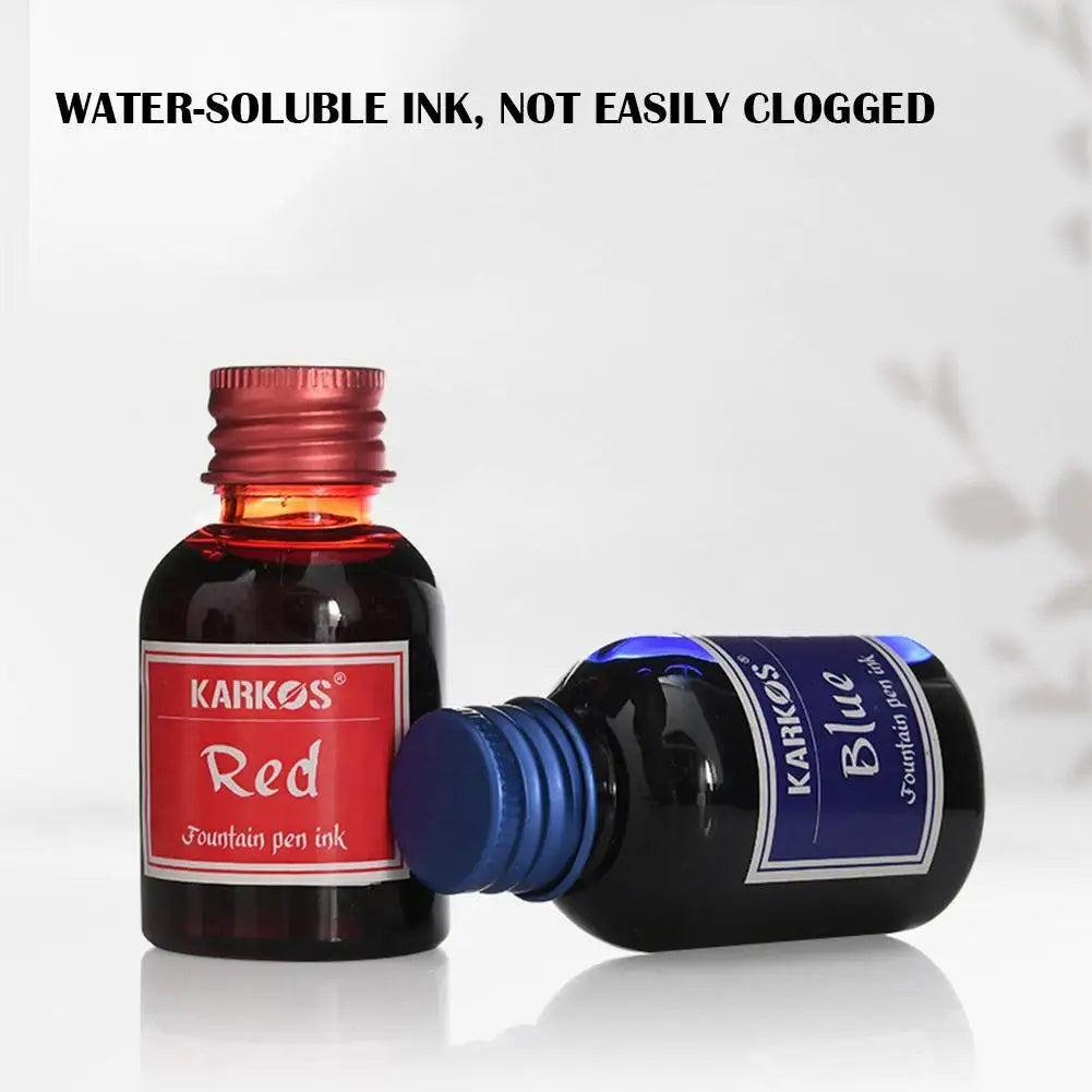 Fountain Pen Ink Refill Bottles – Universal Black & Color Options (20/30/50/75 ml | 0.68–2.54 fl oz)