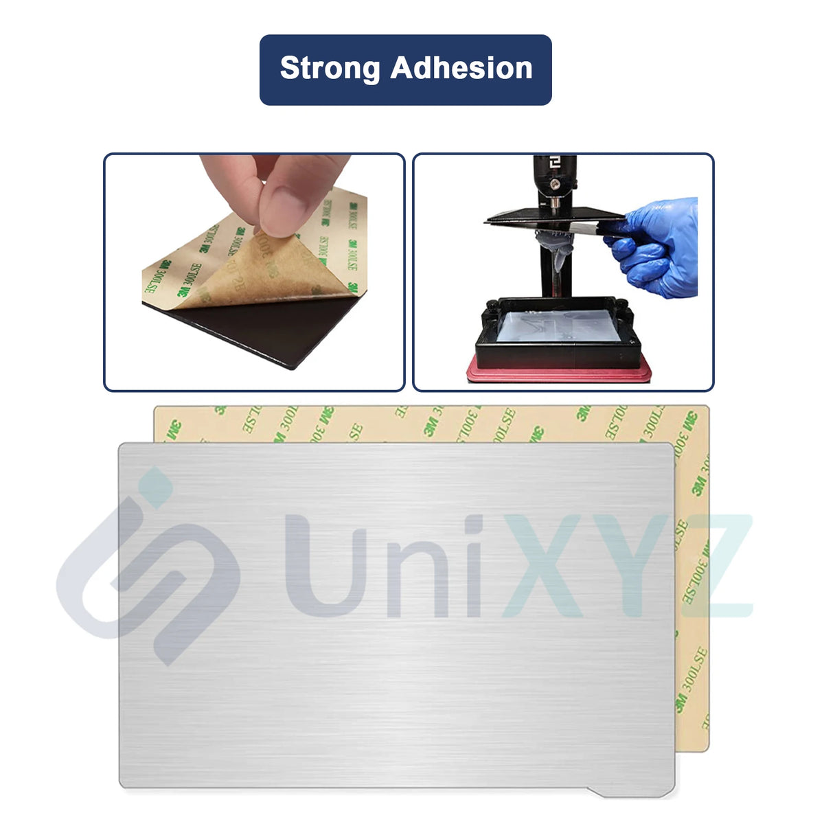 Flexible Spring Steel Magnetic Build Plate for Resin 3D Printers – Removable Flex Sheet with 3M Magnetic Base for MSLA/LCD/DLP