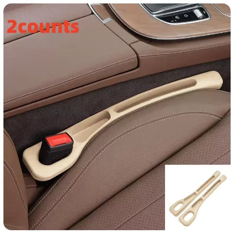 2-Pack Universal Car Seat Gap Filler Organizer – EVA Anti-Leak Seat Gap Stopper & Storage Insert