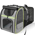 Expandable Cat Carrier Backpack with Shade Cover, Breathable Mesh Pet Travel & Hiking Bag