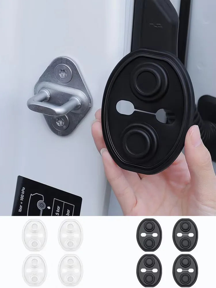 Car Door Silicone Shockproof Pads - 2/4 Pack Door Closing Mute Shock Absorber Cushions