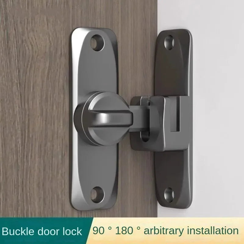 90/180 Degree Flip Door Lock Zinc Alloy Sliding Door and Gate Latch for Home Security