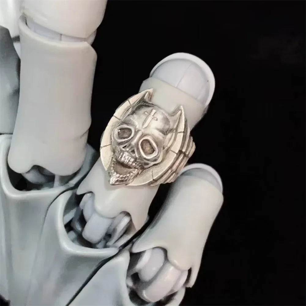 Adjustable Diamond Is Unbreakable Killer Queen Cosplay Ring - Gothic Skeleton Opening Ring for Halloween & Parties