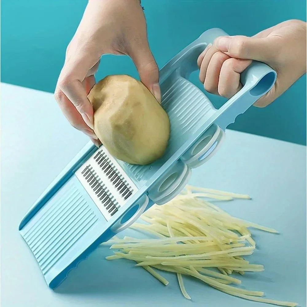 5-in-1 Multi-Function Vegetable Chopper — Mandoline Slicer, Veggie Dicer & Onion Cutter