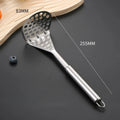 Stainless Steel Potato Masher and Vegetable Ricer Manual Handheld Food Crusher Durable Kitchen Gadget