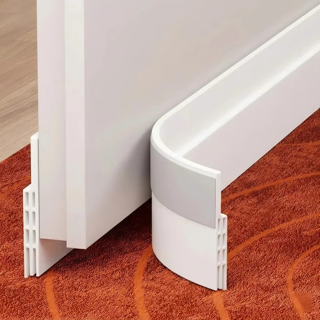 Thickened Self-Adhesive Silicone Door Bottom Seal Strip 1M (3.6 cm / 1.42 in) Weatherproof Soundproof Dustproof Gap Sealer