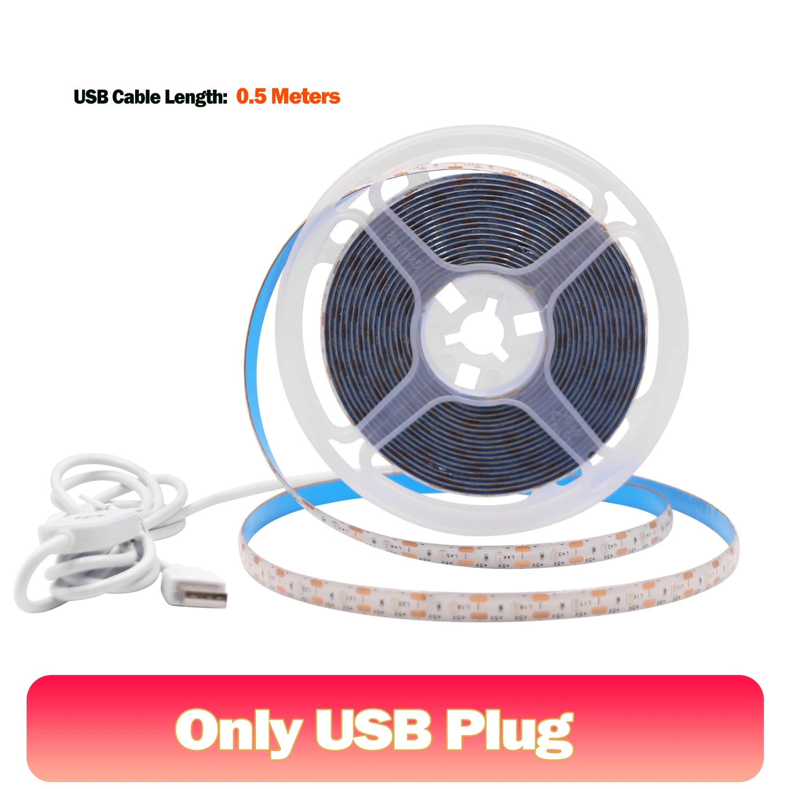 5V USB LED Strip Light 2835 SMD 60 LEDs/m Touch Dimmer Waterproof IP21/IP65 1m 3m 5m