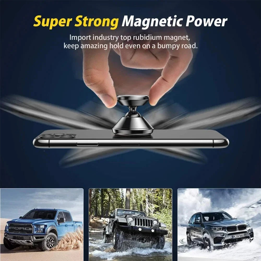Magnetic Dashboard Phone Mount — Adhesive Magnetic Car Phone Holder for Universal Smartphones