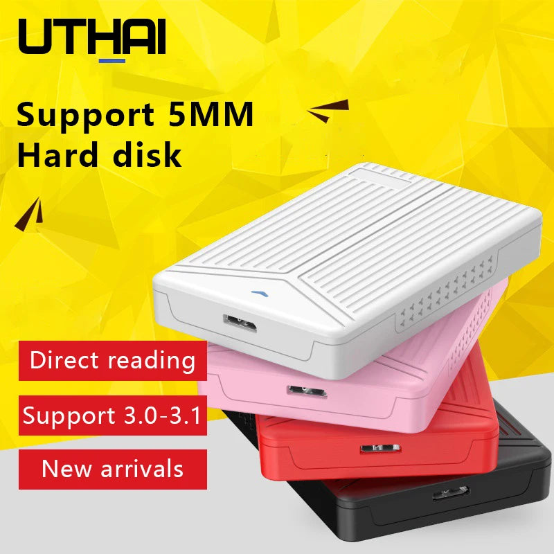 2.5-Inch SATA HDD/SSD Enclosure USB 3.0/3.1 UASP Tool-Free Hot-Swap — Supports Up to 6TB