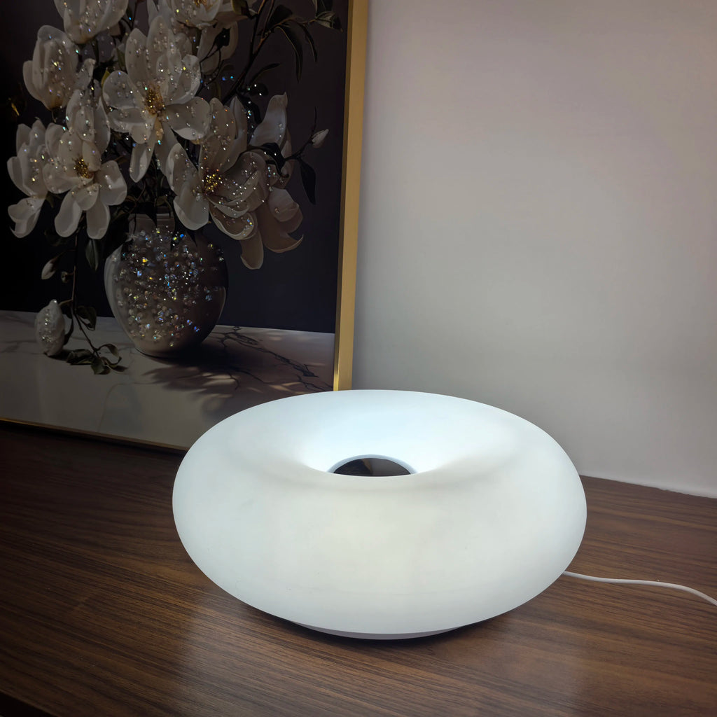 Bauhaus Donut Table Lamp USB LED Bedside Night Light for Bedroom Living Room Dining Room