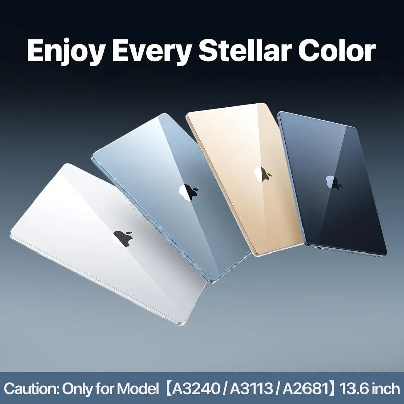 Ultra-Clear Hard Shell Case for 13.6-Inch (34.5 cm) Laptop – Crystal-Clear Scratch & Impact Protective Cover